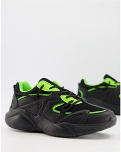 Черно зеленые кроссовки Desna Asos design