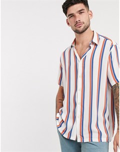 Свободная светлая рубашка с полосками в стиле ретро Asos design
