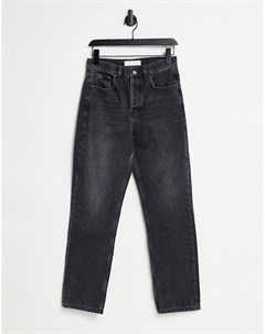 Черные прямые джинсы Topshop