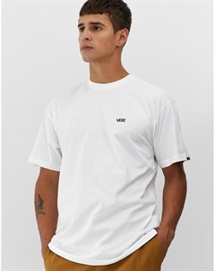 Белая футболка с маленьким логотипом Vans