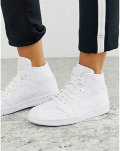 Белые кроссовки Jordan 1 Nike