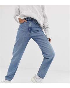 Голубые oversized джинсы в винтажном стиле из органического хлопка Weekday