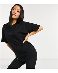 Черная футболка в стиле oversized ASOS DESIGN Petite Asos petite