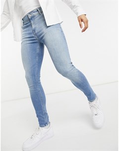 Светлые эластичные джинсы Asos design