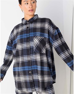 Рубашка в стиле oversized в винтажную клетку от комплекта Daisy street