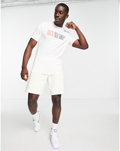 Белая футболка с текстовым принтом Nike