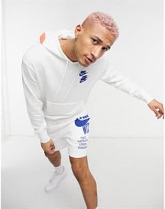 Худи белого цвета с графическим принтом World Tour Pack Nike