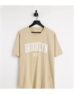 Светло желтая футболка Brooklyn New look