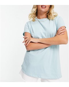 Двухслойная футболка для кормящих матерей голубого цвета ASOS DESIGN Maternity Asos maternity