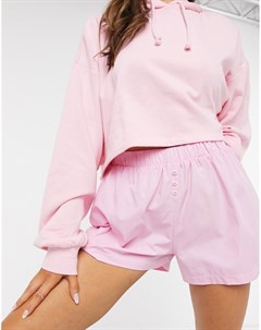 Розовые тканые боксеры шорты для дома Asos design