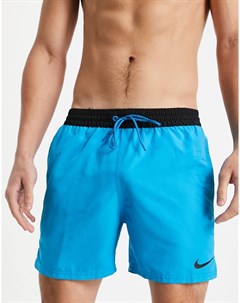 Синие волейбольные шорты длиной 5 дюймов с лентой с логотипом галочкой Digi Nike swimming