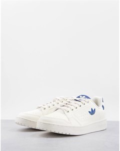 Белые кроссовки с голубыми вставками NY 90 Adidas originals