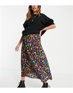 Трикотажная юбка миди со складками и ярким цветочным принтом Maternity Asos design