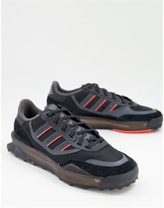 Кроссовки черного и красного цвета Modern Indoor Adidas originals