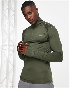 Облегающий лонгслив для бега с молнией 1 4 icon Asos 4505