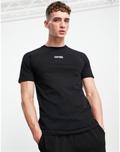 Черная футболка с логотипом Gym 365