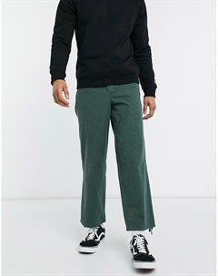 Зеленые брюки с эффектом кислотной стирки Asos design
