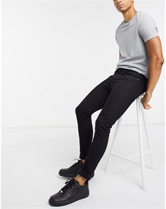 Черные супероблегающие джинсы из органического хлопка Burton menswear