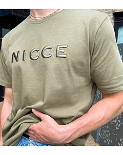 Оливковая футболка с вышивкой Mercury эксклюзивно для ASOS Nicce