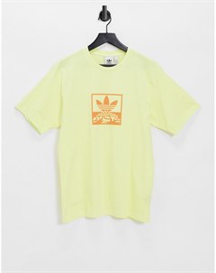 Желтая окрашенная футболка SPRT Adidas originals