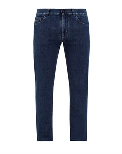 Прямые джинсы из хлопкового денима с волокнами кашемира Canali
