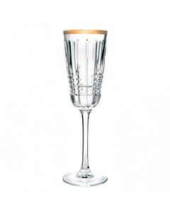 Набор бокалов для шампанского Rendez vous gold 170мл 6шт Cristal d’arques