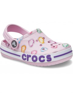 Сабо детские Kids Bayaband Graphic Clog Ballerina Pink Crocs