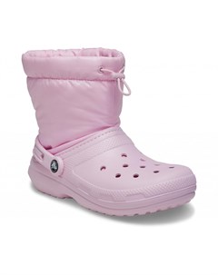 Сапоги Classic Lined Neo Puff Boot Ballerina Pink Crocs