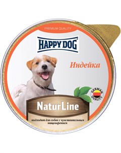 Консервы Natur Line паштет с индейкой для собак мелких пород 125 г Индейка Happy dog