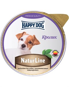 Консервы Natur Line паштет с кроликом для собак мелких пород 125 г Кролик Happy dog