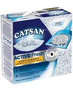 Наполнитель Active Fresh комкующийся для кошек 5 л 2 5 кг Catsan