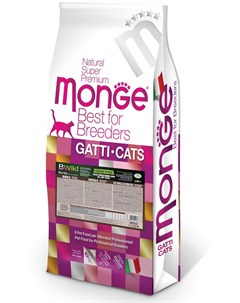 Сухой корм Cat Bwild Grain Free беззерновой из мяса буйвола для кошек крупных пород 10 кг Буйвол Monge