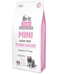 Сухой корм Care Mini GF Yorkshire беззерновой для собак породы Йоркширский Терьер 7 кг Brit*