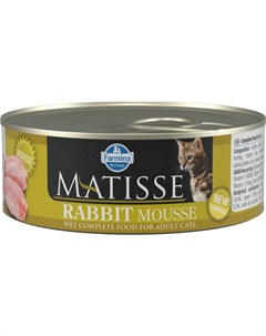 Консервы Matisse Cat Adult Mousse мусс для взрослых кошек 85 г Кролик Farmina