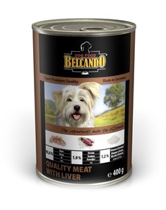 Консервы Отборное мясо с печенью для собак 400 г Отборное мясо с печенью Belcando