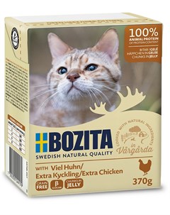 Консервы Feline кусочки Курица в желе для кошек 370 г Курица Bozita