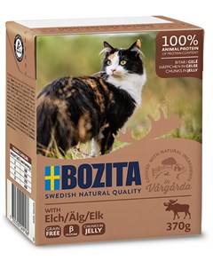 Консервы Feline кусочки Лось в желе для кошек 370 г Лось Bozita