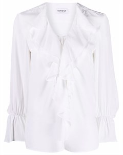Блузка с расклешенными рукавами и оборками Dondup