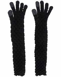 Длинные фактурные перчатки Issey miyake