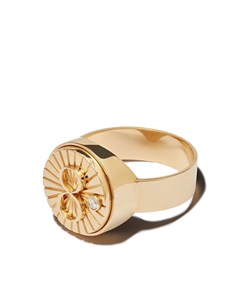 Перстень Karma из желтого золота с бриллиантом Foundrae