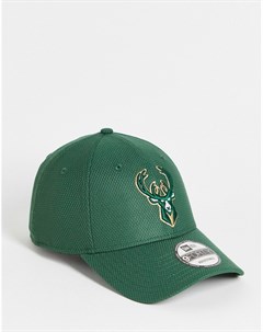 Зеленая кепка с логотипом Milwaukee Bucks 9FORTY New era
