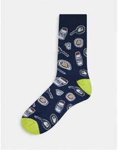 Спортивные носки с рисунками на тему завтрака Asos design