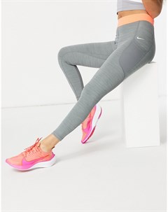Леггинсы 7 8 серого и цвета манго Nike Pro Training Nike training