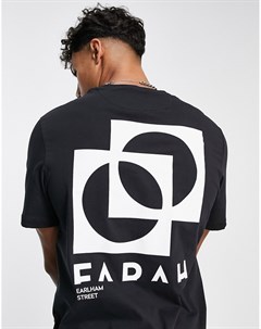 Черная футболка с графическим притом Heads Farah