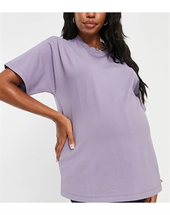 Фиолетовая oversized футболка ASOS DESIGN Maternity Asos maternity