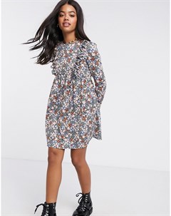 Свободное платье мини с цветочным узором Asos design