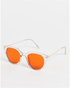 Круглые оранжевые солнцезащитные очки Jeepers peepers