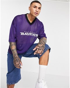 Фиолетовая сетчатая футболка с короткими рукавами Ravens Asos design