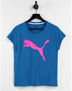 Синяя футболка с логотипом Active Puma