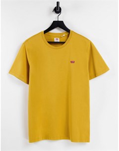 Желтая футболка с фирменным логотипом и рукавами летучая мышь Levi's®